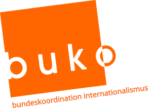 Logo: buko bundeskoordination internationalismus